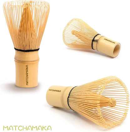 Premium Matcha Green Tea Whisk - 100 Prong -  Traditional Japanese Bamboo Matcha Whisk - Green Tea, Matcha Latte, Matcha Ceremonial Powder, Matcha Tea - the Perfect Matcha Ceremony Whisk