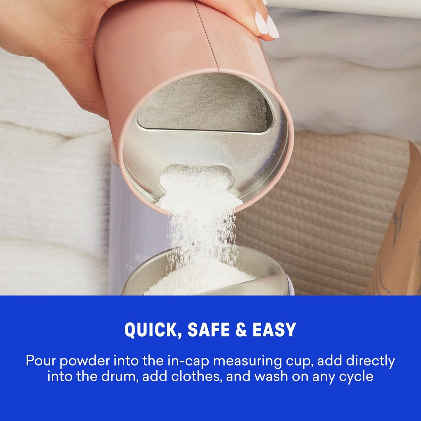 Oxi Laundry Booster Powder with Tin, Starter Set, Spring Bloom Scent, 25 Loads, 17.6 Oz, Plastic-Free, Eco Friendly, Oxy Cleaner, Stain Remover
