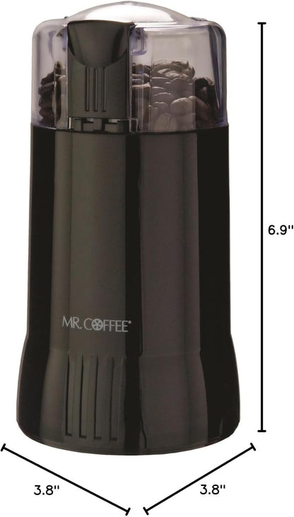 Mr. Coffee Electric Coffee Grinder|Coffee Bean Grinder| Spice Grinder, Black