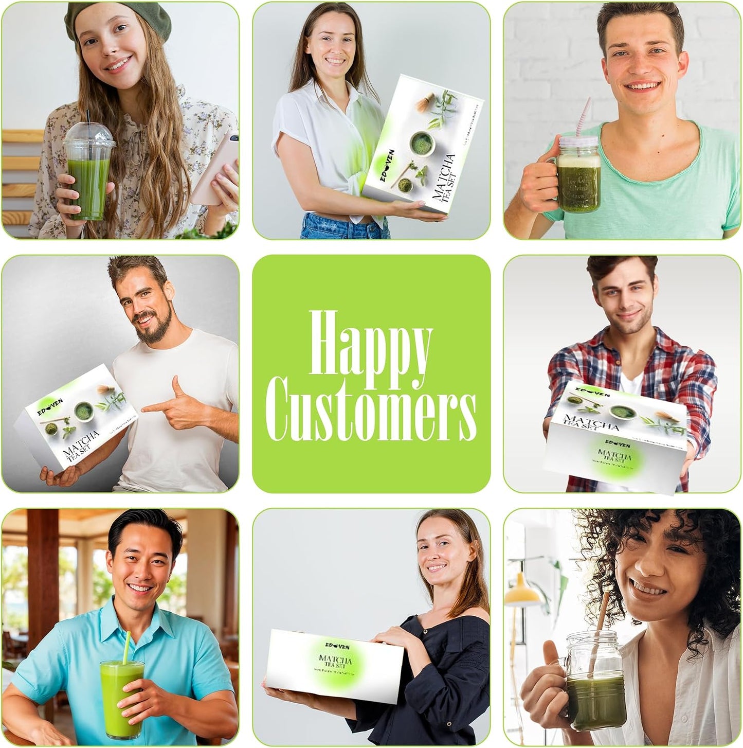 Matcha Whisk Set, 8-Piece Japanese Matcha Set - Ceremony Matcha Set with Matcha Sifter, Matcha Bowl, Whisk Holder, Matcha Whisk, Scoop & Magnetic Gift Box for Matcha Lovers - Matcha Kit