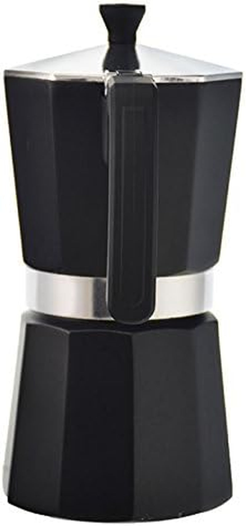 Milano Stovetop Espresso Maker Moka Pot Cuban Coffee Maker Stovetop Coffee Maker Moka Italian Greca Brewer Percolator | 6 Espresso Cup, Black