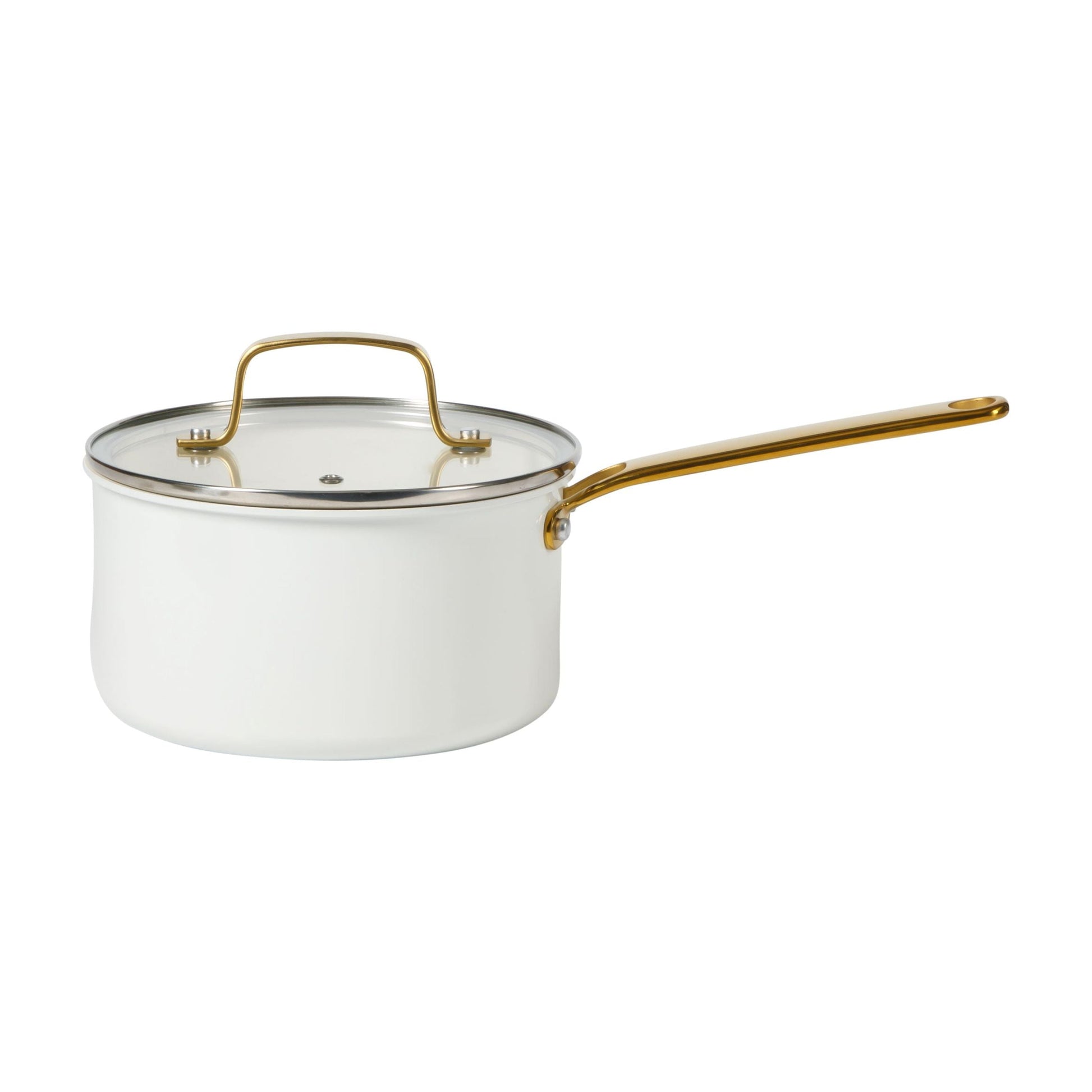 Everyday Emmie 10-Piece Non-Stick Aluminum Cookware Set, Cooking Pots and Pans Set, Linen
