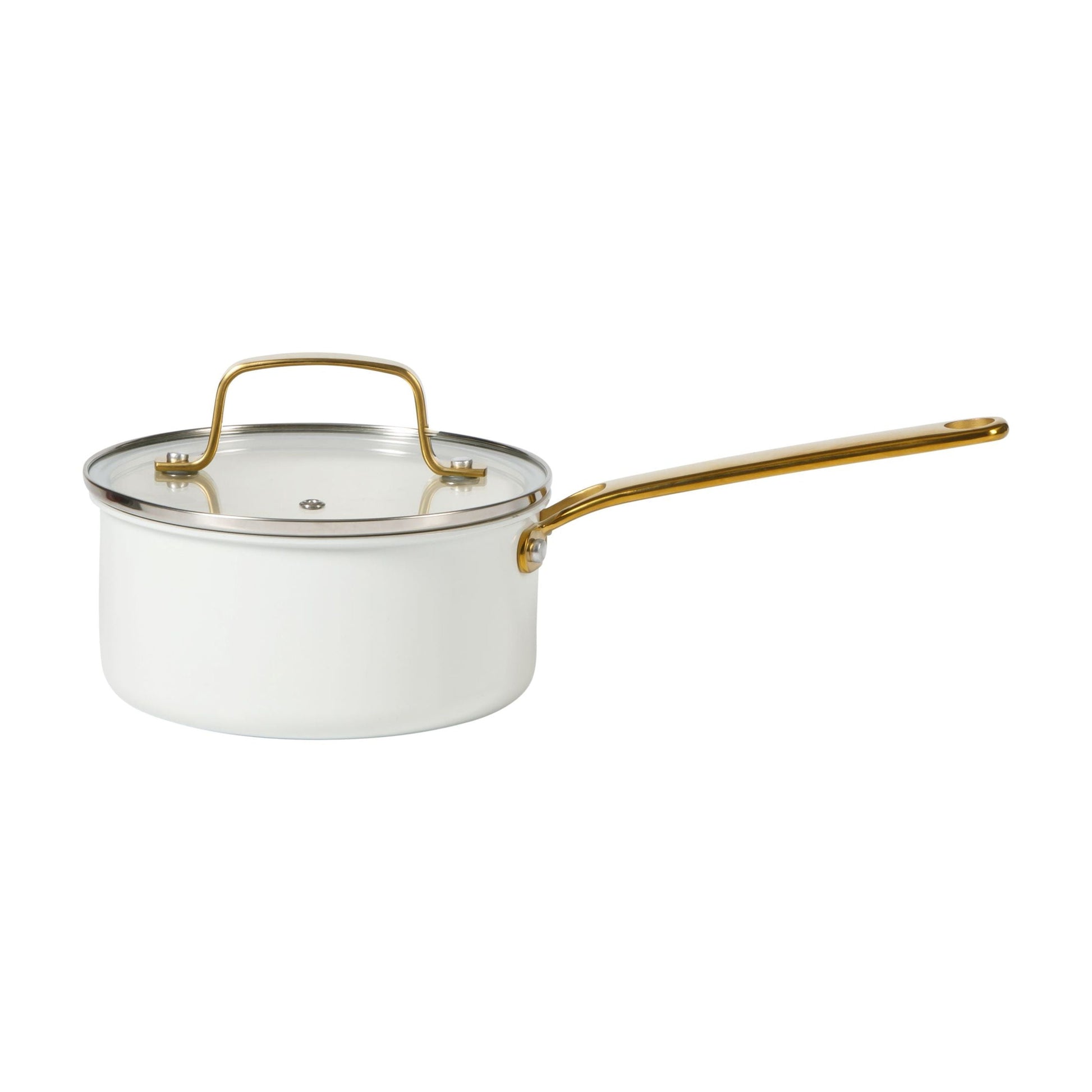 Everyday Emmie 10-Piece Non-Stick Aluminum Cookware Set, Cooking Pots and Pans Set, Linen