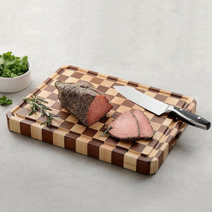 Acacia Wood Cutting Boards for Kitchen-Large Wooden Cutting Boards for Chopping Meat, Cheese, Fruits, and Vegetables