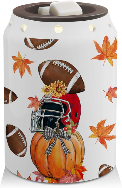 Fall Decorations for Home, Fall Wax Melt Warmer, Football Decor | Football, Autumn Decor, Pumpkin Decorations, Kitchen, Bathroom, Farm Housewarming Gifts