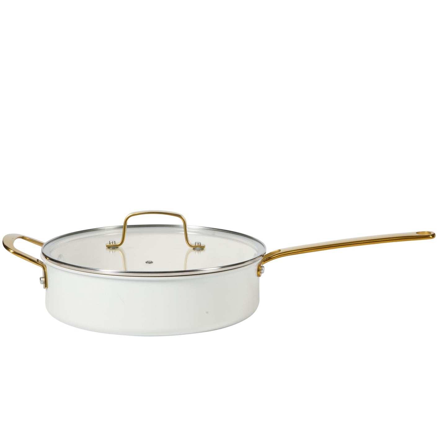Everyday Emmie 10-Piece Non-Stick Aluminum Cookware Set, Cooking Pots and Pans Set, Linen