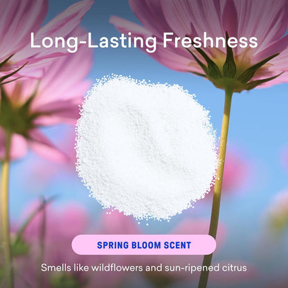 Oxi Laundry Booster Powder with Tin, Starter Set, Spring Bloom Scent, 25 Loads, 17.6 Oz, Plastic-Free, Eco Friendly, Oxy Cleaner, Stain Remover