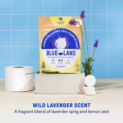 Blueland Wild Lavender Toilet Bowl Cleaning Tablets - 8.4Oz/10Ct: Paraben-Free, Hypoallergenic, Vegan