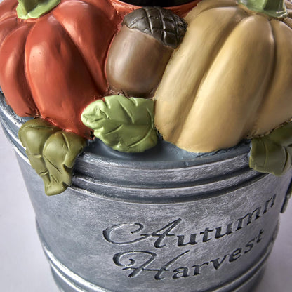Fall/Harvest/Autumn Bucket Soap Dispenser for Bath/Kitchen & Gift, Multi