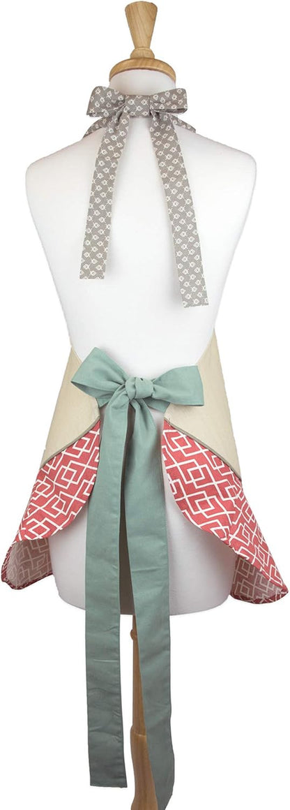 Women'S Fall & Thanksgiving Kitchen Apron, Adjustable Long Waist Ties, Gather Together