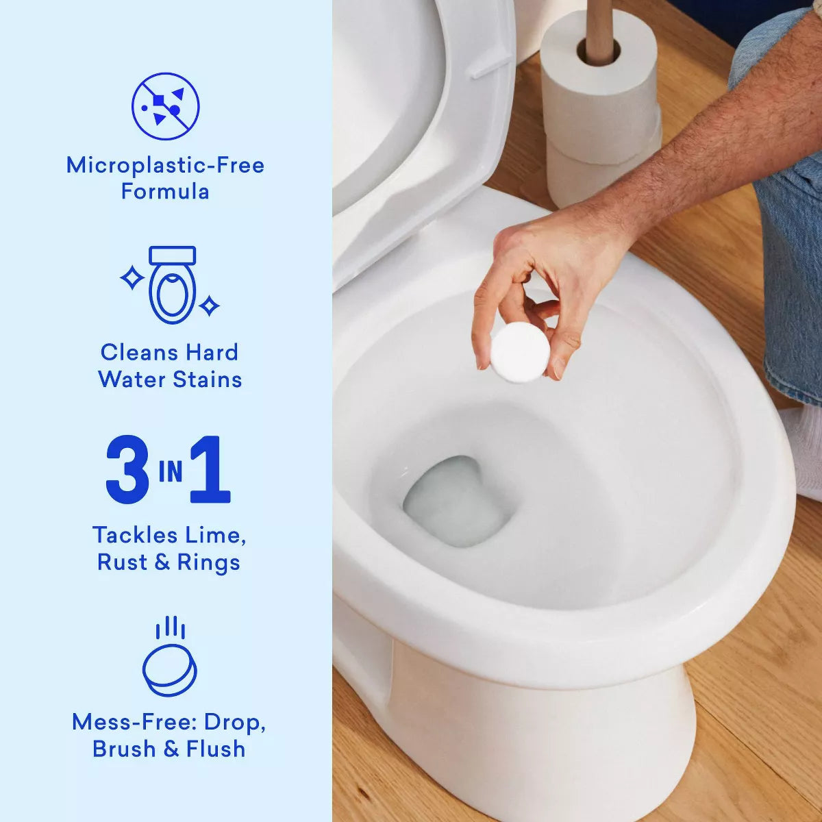 Blueland Wild Lavender Toilet Bowl Cleaning Tablets - 8.4Oz/10Ct: Paraben-Free, Hypoallergenic, Vegan
