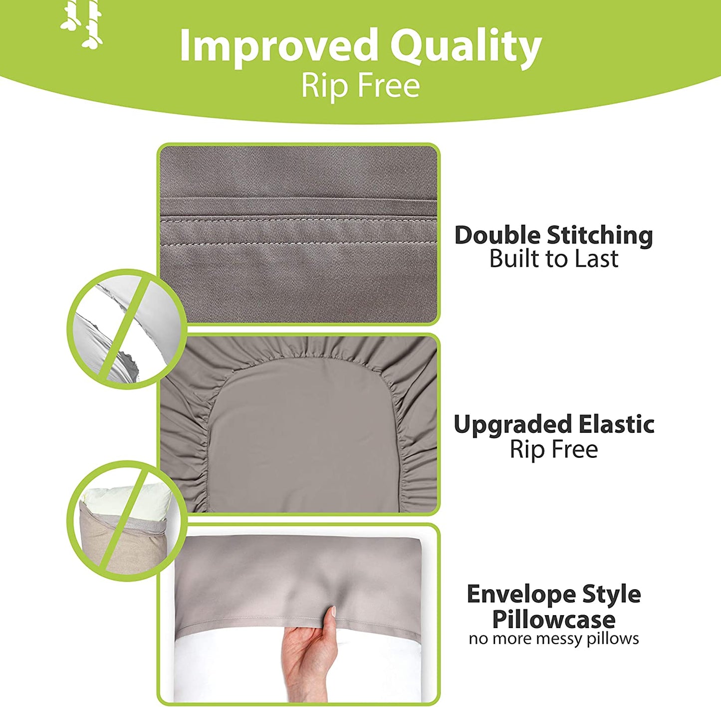 California King Sheet Sets - 100% Pure Viscose Derived from Bamboo Sheets California King Size - Super Soft Viscose Cooling Sheets for Hot Sleepers - up to 16’’ Deep Pocket (S Gray)