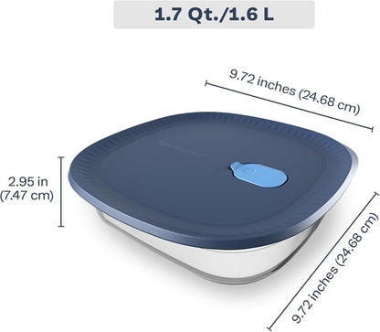 Voila Glass Square Food Storage – Baking Dish, 1.7 Qt / 1.6 L